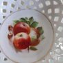 Rare find Small Vintage Schumann Bavaria round  Fruit Bowl , Lattice Edged Schumann Bowls With Fruit and Berries as Trinket dish. Image 5