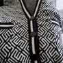 cardigan ladies black and white Image 2