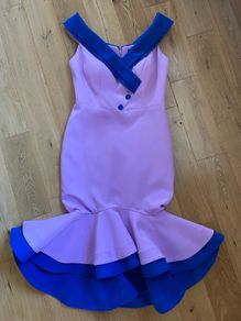 Phoenix V Occasion Dress Blue & Pink
