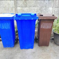 wheelie bins one big two small