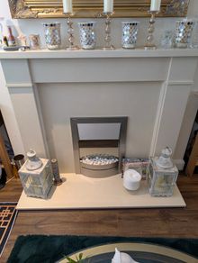 fireplace and surround mantle