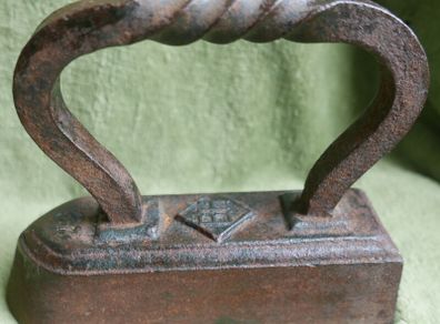 Antique Heavy 1800's B-H Goose Cast Iron Victorian Sad Iron