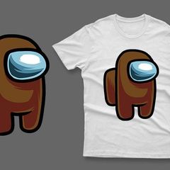 Brown impostor among us t-shirt impostor t-shirt