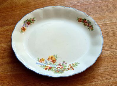 Vintage Shabby Chic Creampetal Serving Plate from Grindley England