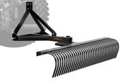 Tow Behind Dethatcher, 72-inch Tow Dethatcher with 36 Steel Tines, 3-Point Lawn Dethatcher Rake with Attachments for Tractor, Landscape Rake for Garden, Farm, Grass