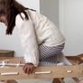 GOODEVAS 5in1 Montessori Climbing Set: Triangle Ladder + Arch/Rocker + Slide Board/Ramp + Netting rope + Cushion Image 6
