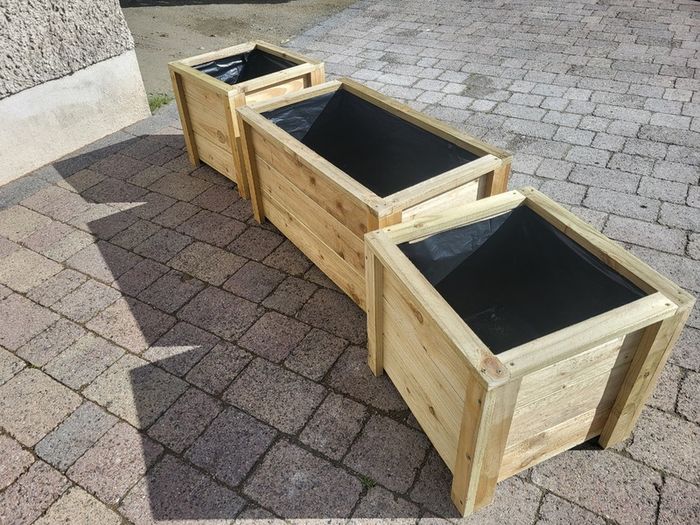 Small Medium Large Wooden Planters Flower Planter Raised Planter Vegetable Planter