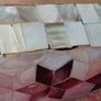 Mother of pearl bridal clutch bag with silver chain carrier strap for sale Image 5