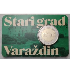 Croatia 2 Euro Base Metals Uncirculated Coin 2024 - The Old Town of Varazdin