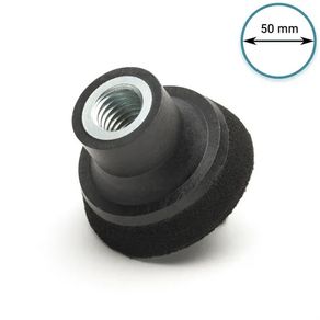Glass Polish 12601 Rotary Backing Pad, Sander Hook and Loop Backer | Thread 5/8"-11 | 50mm
