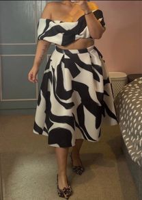 Mono Print Dress
