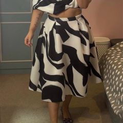 Mono Print Dress