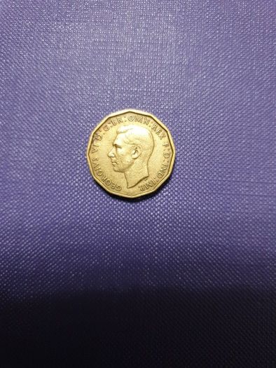 1946 English Brass Threepence