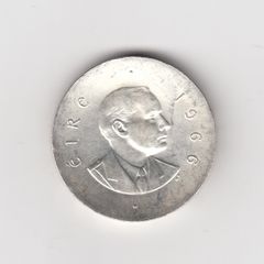 Ireland, Pearse 10/-, 1966, 83.3% silver coin, (no 480)
