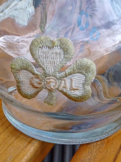 Antique/Vintage Clear Glass Oil Lamp