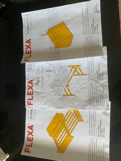 Flexa high bed with desk, sofa and ladder