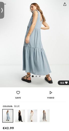 ASOS Blue Midi Dress