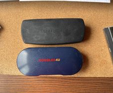 2 x empty glasses cases