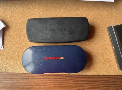 2 x empty glasses cases