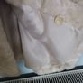 Faux fur ivory women's coat Image 5