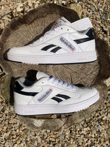 Get New Premium Reebok White Leather Workout Kicks