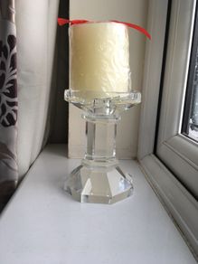 Cashel Living 5" Pillar Candle Holder with candle