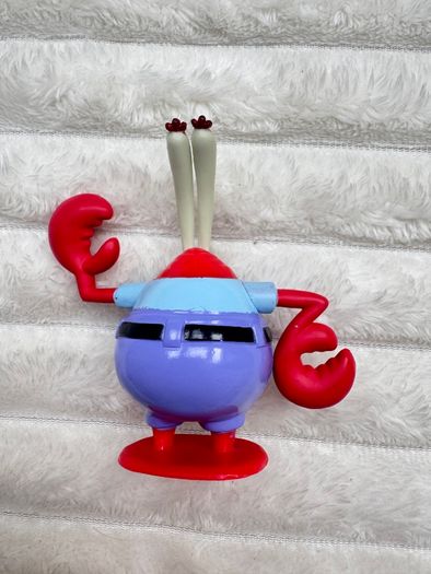 Spongebob Squarepants 2011 Viacom Mr Krabs cake topper approx. 9 cm. Used Please see photos