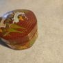 Vintage Kashmir Lacquer Trinket Box with  Gazelle Decoration Image 8