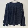 M&S Navy White Dot Blouse Size 38 or 10 UK Image 5
