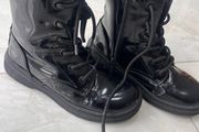 black boots size 1