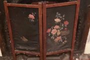 Antique Wooden Fire Screen