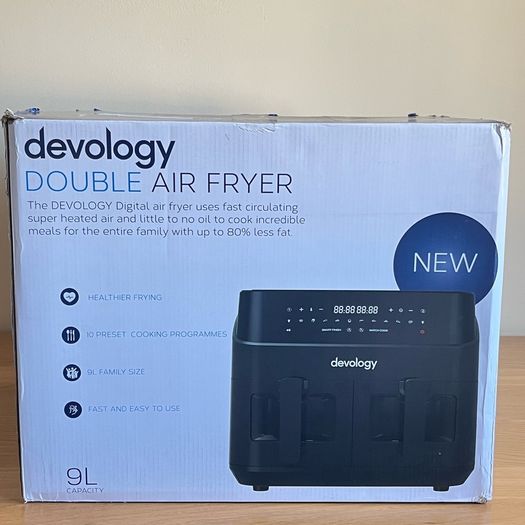 Devology Double Air Fryer 9L