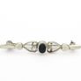 Whitby Jet Silver Brooch Image 2