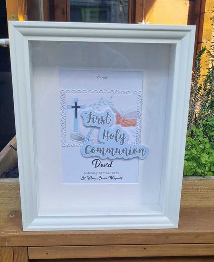 Communion 3D Personalised Memento Frame