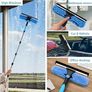 11FT(3.3m) Window Cleaning Equipment,Window Cleaner,Telescopic Window Squeegee Cleaner with Long Handle,2-in-1 window cleaning kit for Home, Shower, Car, RV, Upstairs Windows & Solar Panels Image 8