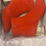 Amy Huberman Bourbon Red Ankle Boots Image 9
