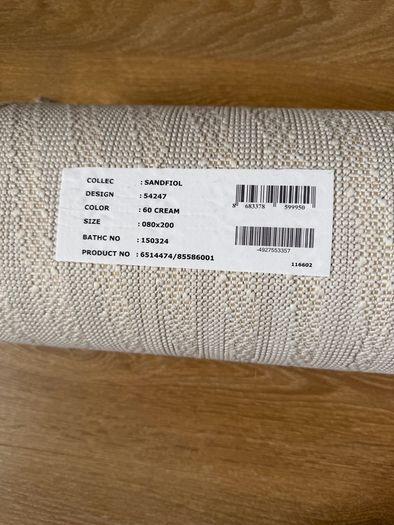 JYSK Sandfiol Runner Rug - Cream (80x200 cm)