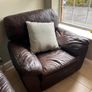 Brown Leather 3+2+1 Suite Image 3