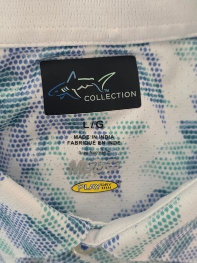 Greg Norman ML75 Island Breeze Polo Shirt Mens Large/XL