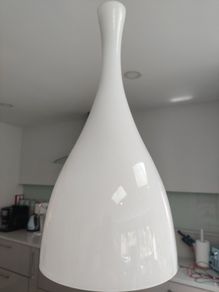 glass white pendant