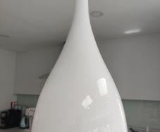 glass white pendant island light