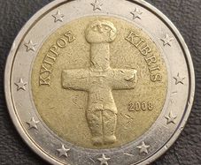 2 Euro 2008 Cyprus Error Coin