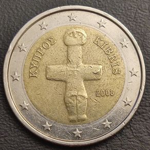 2 Euro 2008 Cyprus Error Coin