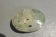 Prehnite crystal with rutile
