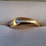 Antique 18ct gold diamond ring 3 stones Image 3