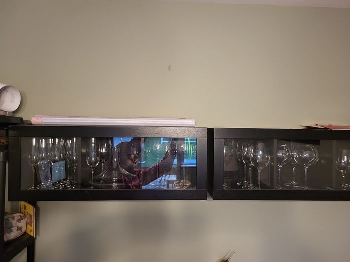 Wine glass cabinets