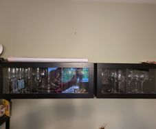 Wine glass cabinets