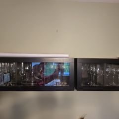 Wine glass cabinets