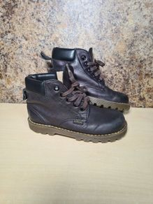 Girls Junior Dr Martens Metallic Purple Boots Shoes Size Uk 12 Junior