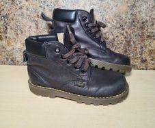 Girls Junior Dr Martens Metallic Purple Boots Shoes Size Uk 12 Junior